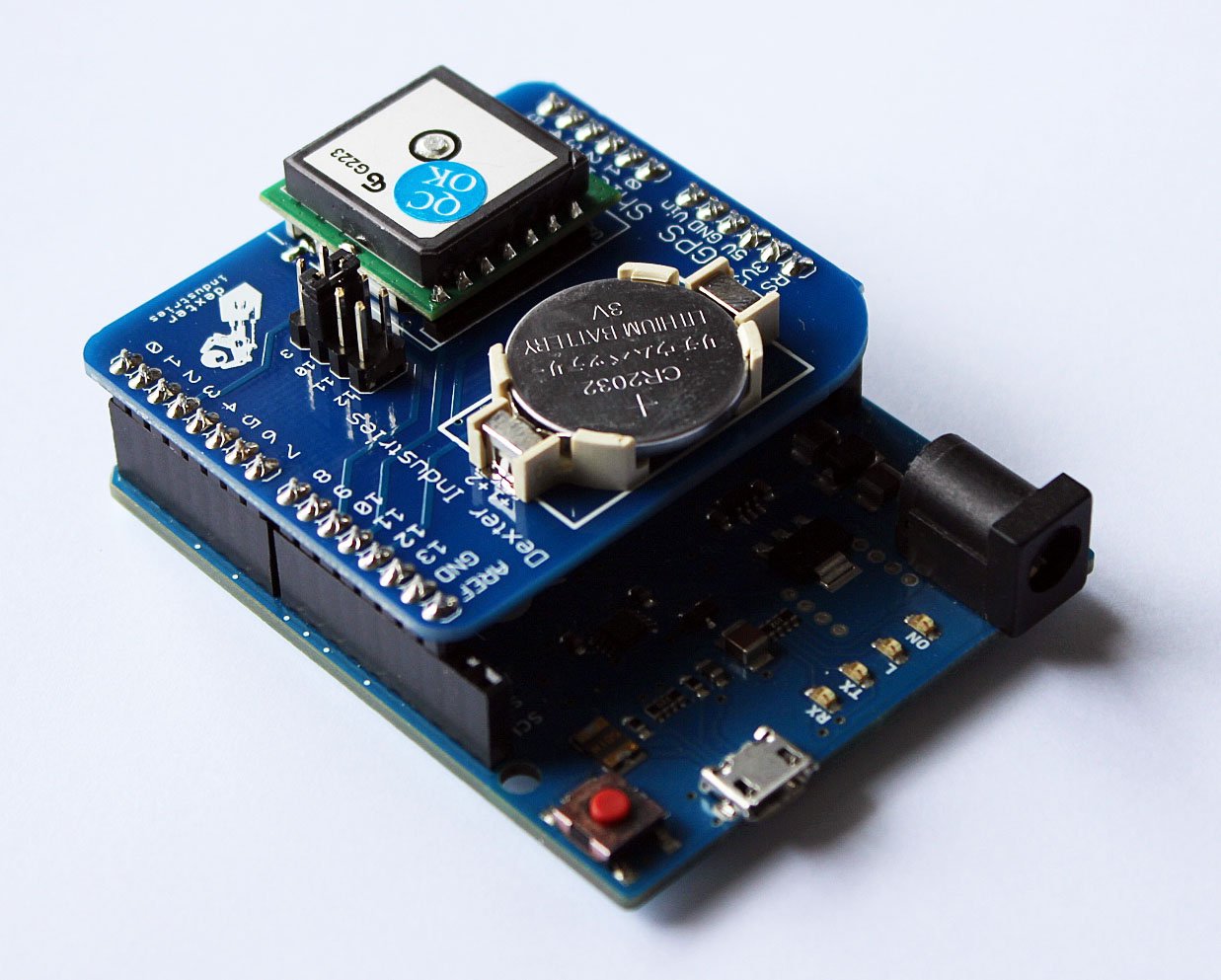 Arduino gps shield from dexterindustries on tindie